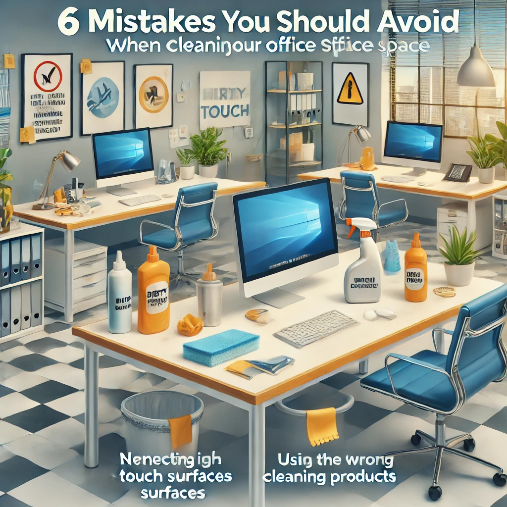 6 Mistakes You Should Avoid When Cleaning Your Office Space